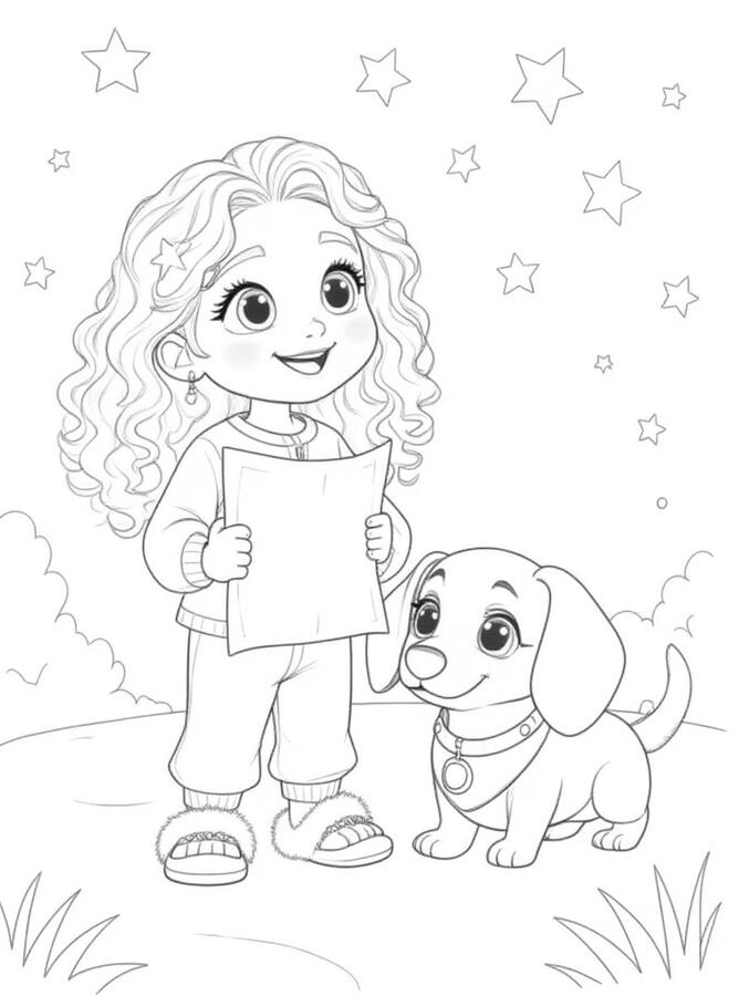 Renley and Fritzel Coloring Page